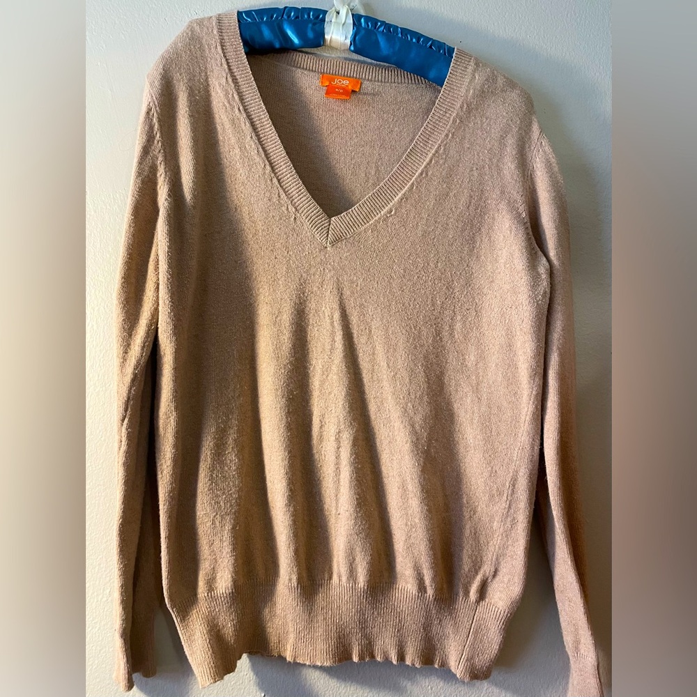 J.Crew Tan V-Neck Sweater